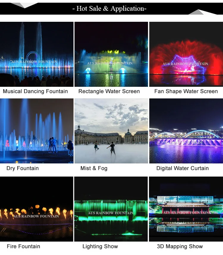 2017 Huangguoshu National Park 110*30 Meters Large Musical Fountain Design And Construction