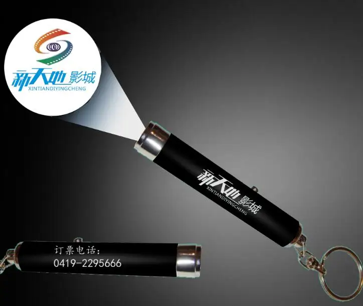 Custom Logo Projector Torch Mini Led Flashlight Keychain Buy Logo