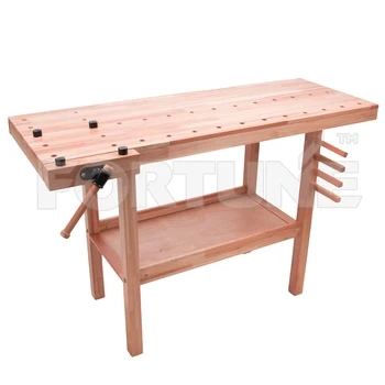 Woodworking Wooden Workbench Installation Size 136x50x85cm