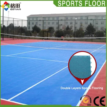 Ce Standard Pp Interlocking Synthetic Portable Tennis Court Sports