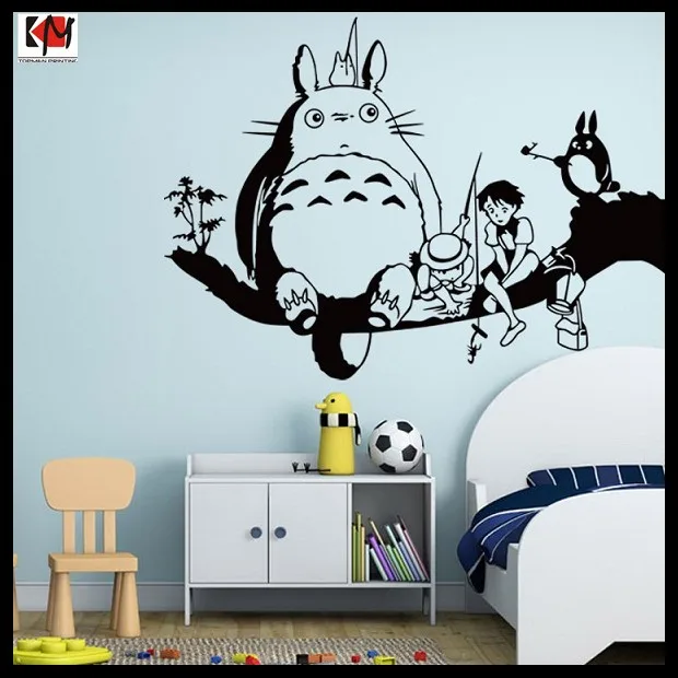 子供部屋のための新しいデザインのトトロ印刷オリジナルのかわいい漫画の壁のステッカー Buy 漫画の壁の装飾 壁のステッカー 壁のステッカー Product On Alibaba Com