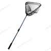 Aluminum handle foldable head fishing telescopic landing net