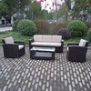 Outdoor pe material sets poolside combination rattan garden furniture sofa set