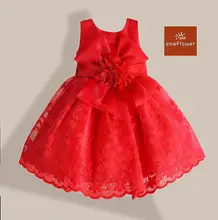 Zoeflower Girl Dress 92801 Children Clothes Flower Bowknot Embroidery Gauze Party Dress Girl Sundress 1 5T