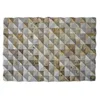 Decoration Wall Tile Cladding Travertine Marble Types Stickers Arc-shaped Wall Cube 3D Mosaic Tiles