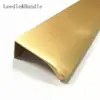 kitchen cabinet cupboard furniture aluminium brush brass gold edge profile pull handle