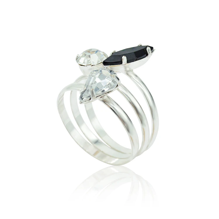 Fashion Custom Gemstone Gold Engagement Rings Taiwan Fake Diamond Ring