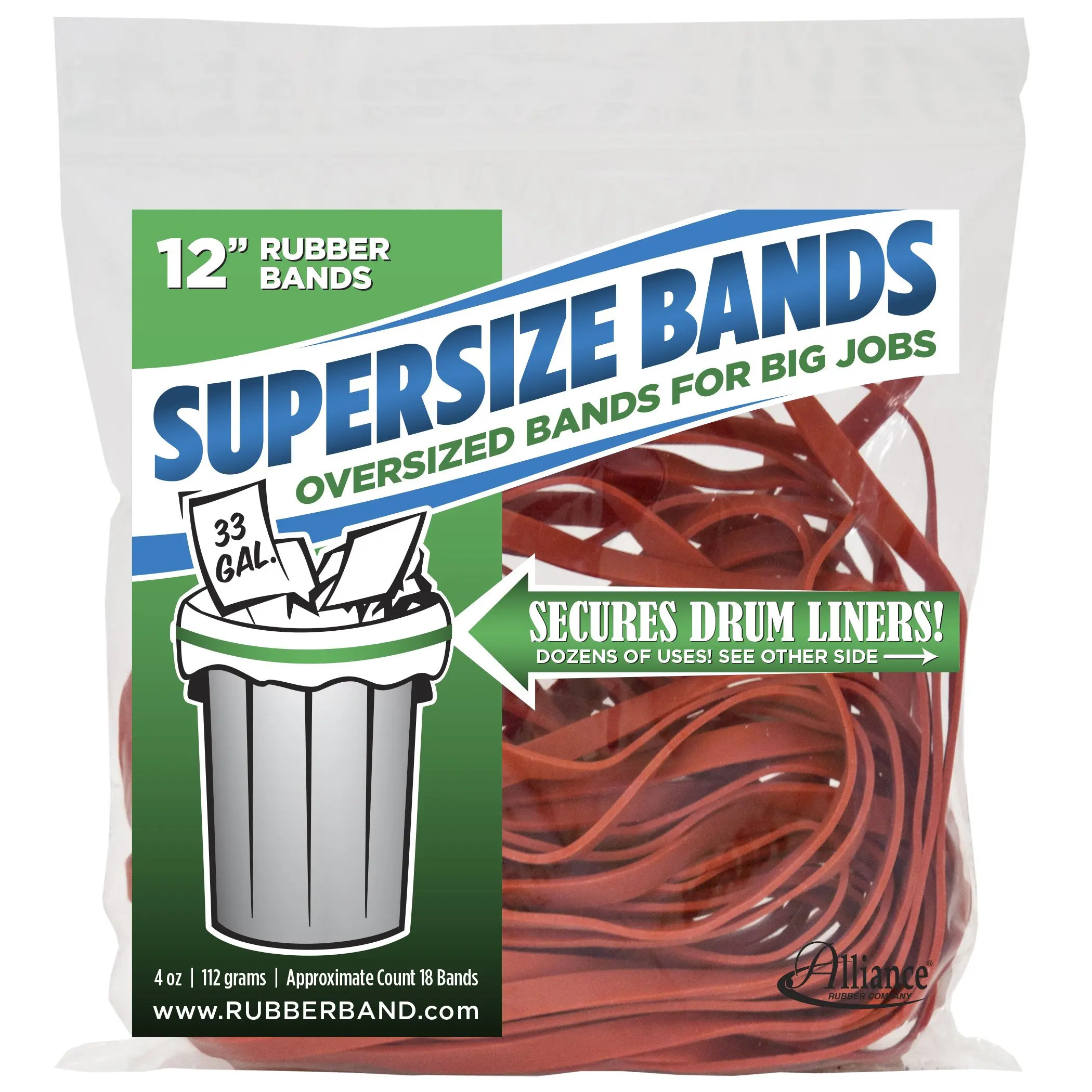 Garbage Cans Esee Heavy Duty Trash Can Band 240 Pack Large Rubber Bands