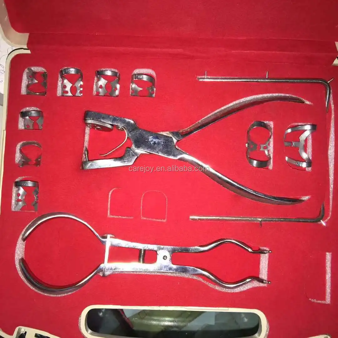 Dental Rubber Dam Clamp Sets Surgical Instruments Kit Buy Dental