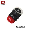 Hot selling wholesale auto 4 Button Car Replace Rubber Remote Key Case for Kia Borrego 021670