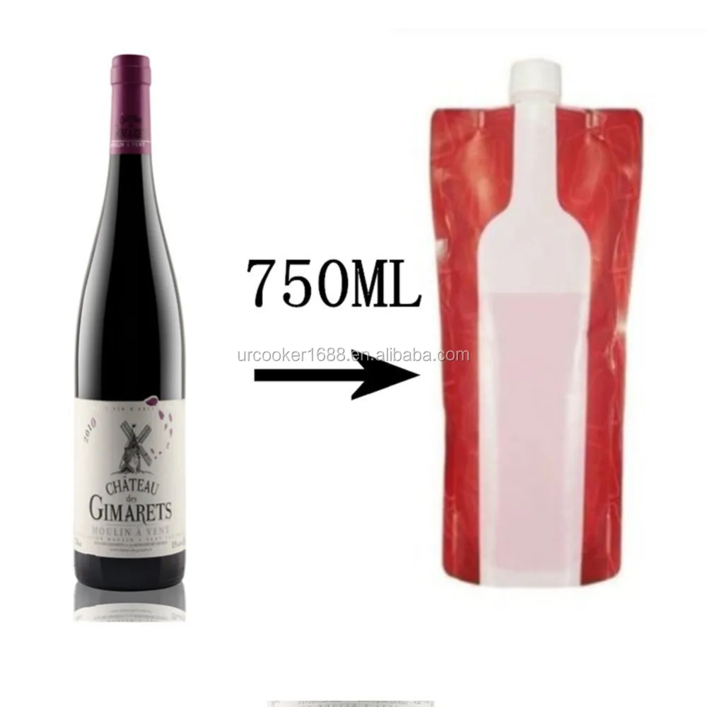 wine in plastic bag