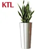 Large Metal Stainless Steel cylinder Flower Planter/ Plant Pot / flower Pot
