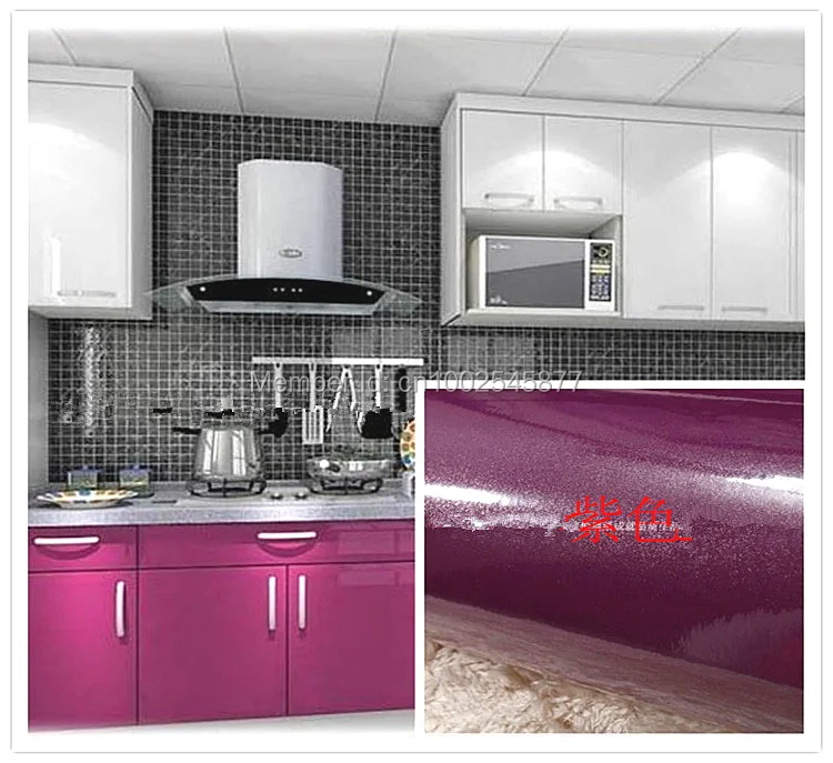 0.61*5m Vinyl Self Adhesive Wallpaper Roll for Furniture Bathroom