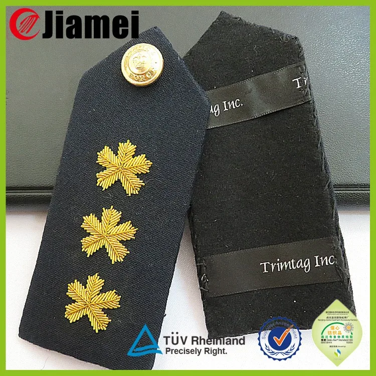 india bullion wire epaulette shoulder boards