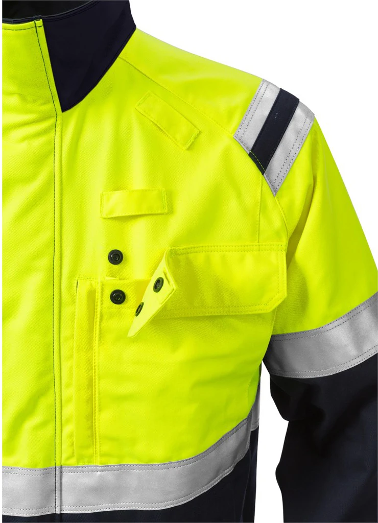 Fluorescent High Visibility Custom Construction Cotton Work Safety Reflective Jacket Buy