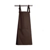 plain decorate print apron
