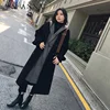 ASM ANNA autumn winter new design double side woolen vest plus coat two pieces set coat