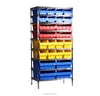Adjustable heavy duty wire shelving for storage bin