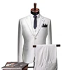 2018 Newest Custom Made Tailor To Measure Wedding 3 Piece Coat Pant Men Suit