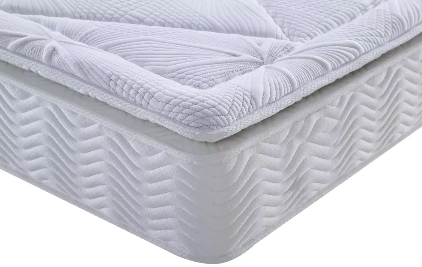 Luxury Hote Single Pillow Top Box Bonnell Spring Customized Size Foam mattress