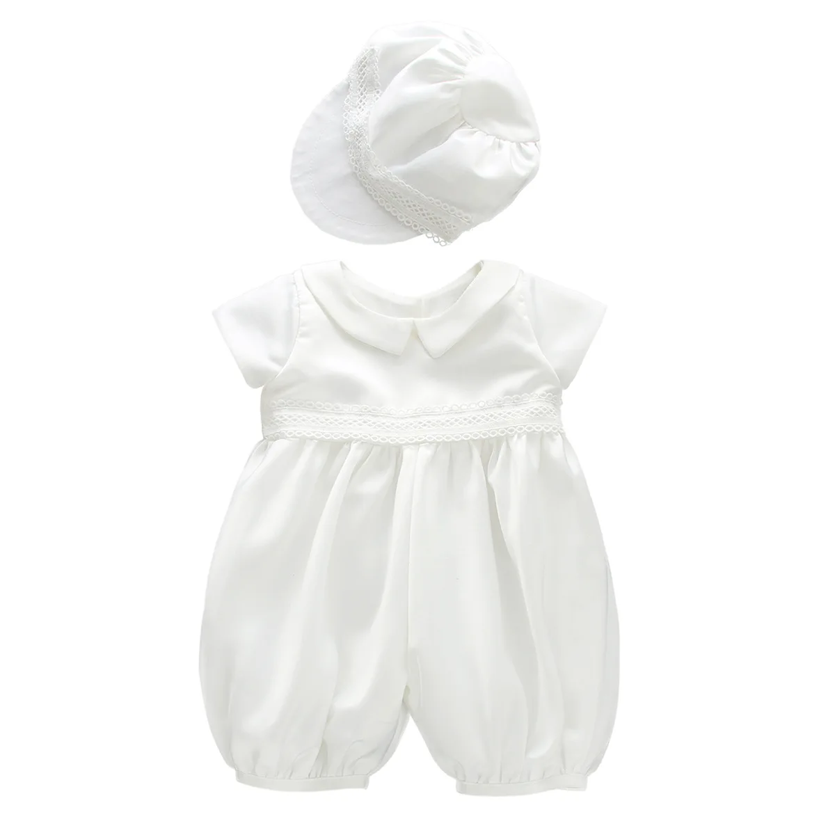 Baby Infant Baptism Outfits For Baby Boys Newborn Gown White Lace Christening Clothes Buy