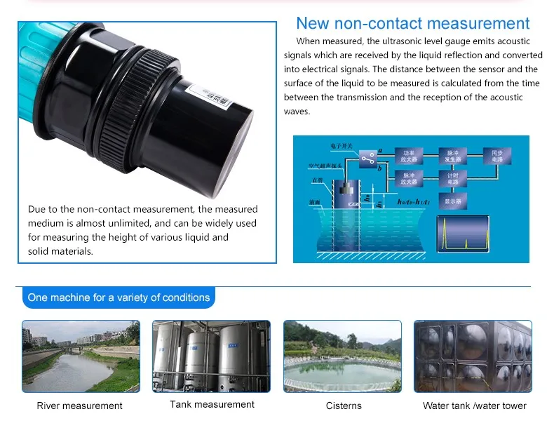 0-10v Output Level Sensor 100m Well Water Level Sensor 4-20ma ...