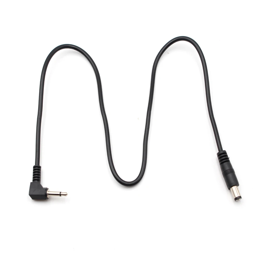 Right Angle 3.5mm 1/8 Ts Male Mini Plug To Dc 5525 Plug Monaural Mono
