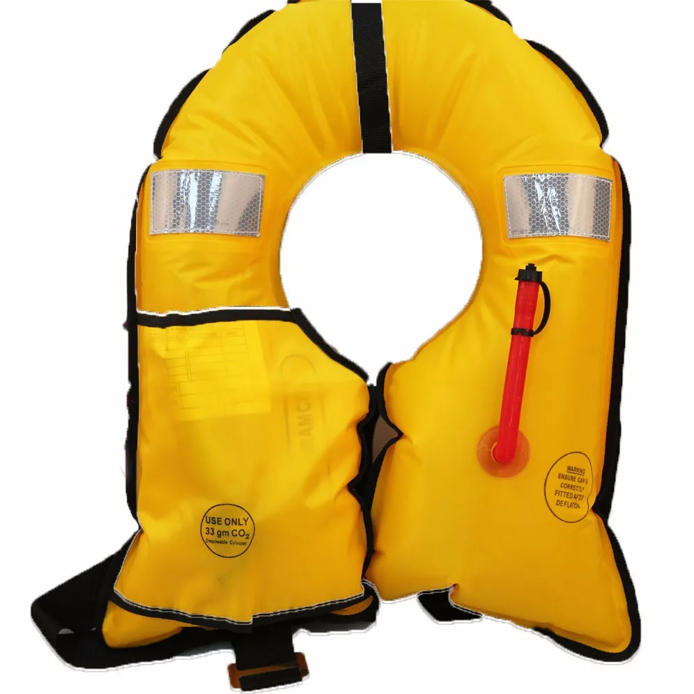 Inflatable 150n Life Jacket With Co2 Cylinder - Buy Life Jacket 150n ...