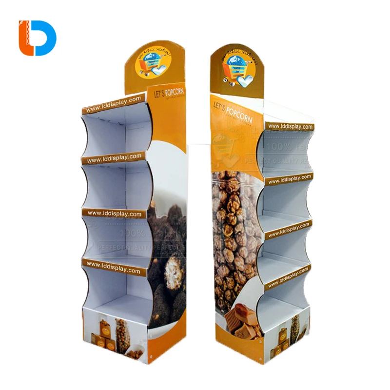 2018 Hot Selling Product Paper Snacki Retail Store Floor Cardboard