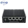 Small fanless linux computer intel J1900 quad core 4 gigabit lan dns server embedded x86 board mini pc router