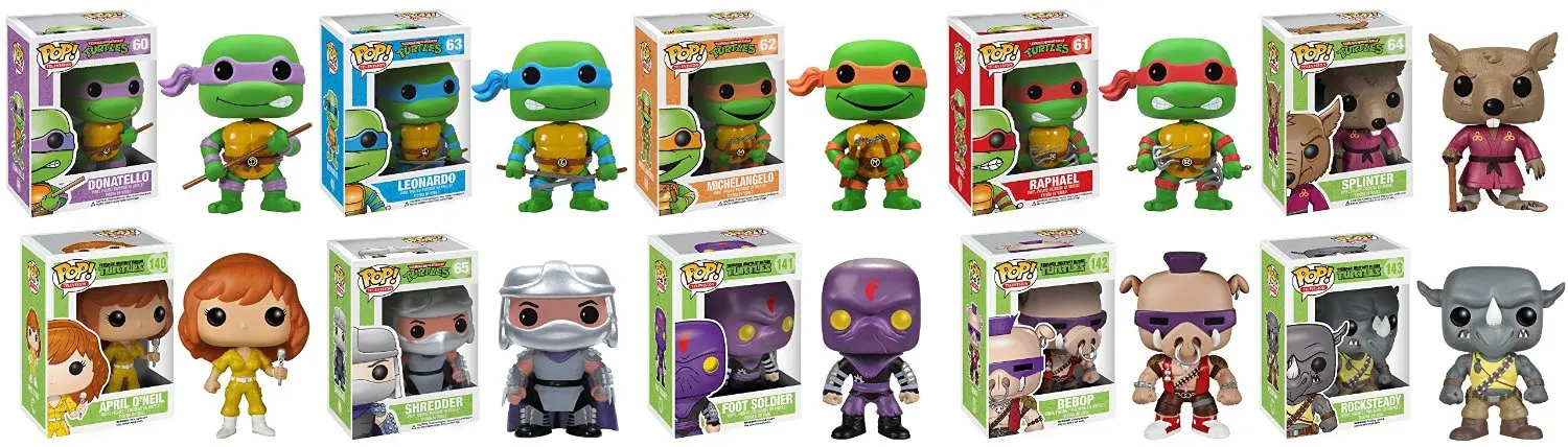 funko pop ninja turtles set