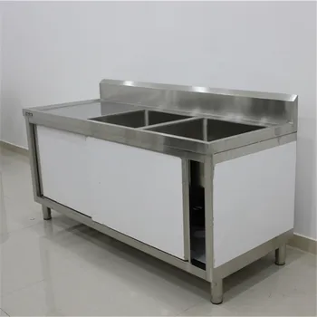 Metal Kitchen Sink Base Cabinet Stainless Steel Kitchen Sink Cabinet Double Bowl Stainless Steel Sink With Drainboard Buy Sink With