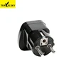 Travelsky 13658G03 Universal Europe travel grounded plug and socket