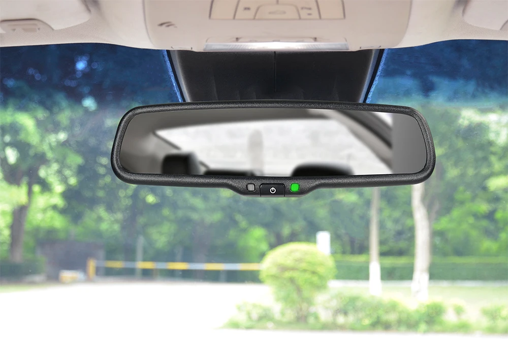 4.3 Inch Electronic Rearview Mirror Monitor With 2 Av Video Inputs ...