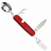Multi-Function Camping Cutlery Stainless Steel Folding Kits Outdoor Tableware for Hiking Survival Camping Travel
