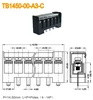 led data cable terminal connector block right angle steel terminal block