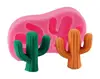 Silicone Molds Set Cacti Mold for Fondant Gum Paste Chocolate Candy Mold