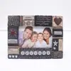 Metal scrolled wall art photo frame for home decoration