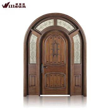 Arch Mahogany Double Entry Door Mahogany Garage Door Buy