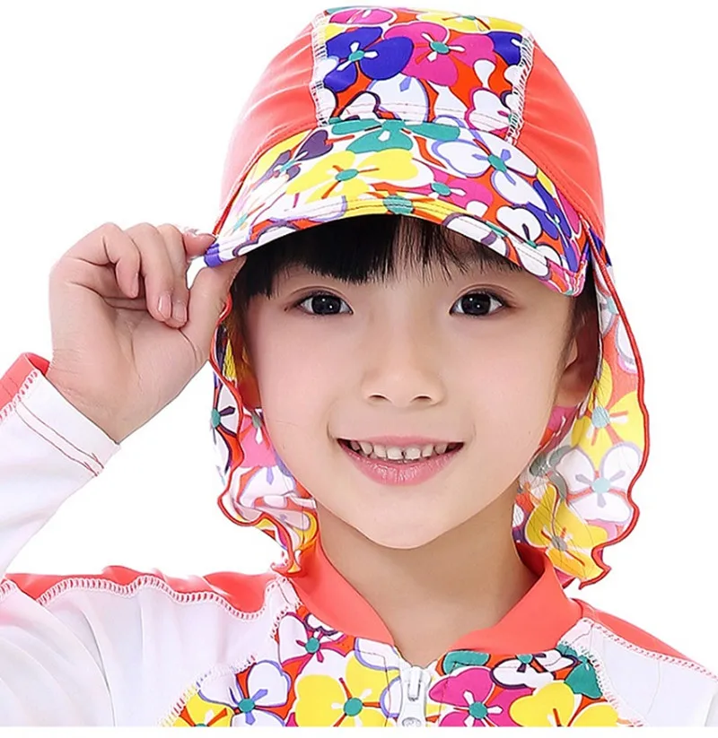 floral swimming cap