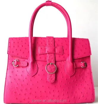 Luxury Exotic Leather Tote Bags For Ladies Genuine Ostrich Leather Womens Handbags Wholesale ...