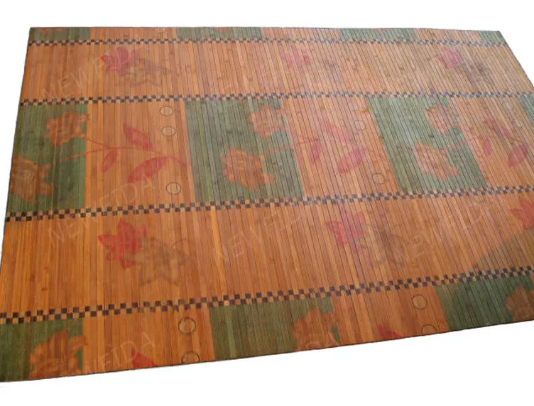 Stylish 4 X 6 Feet No Border Non Slip Backing Painted Bamboo Rugs Stylish 4 X 6 Feet No Border Non Slip Backing Painted Bamboo Rugs