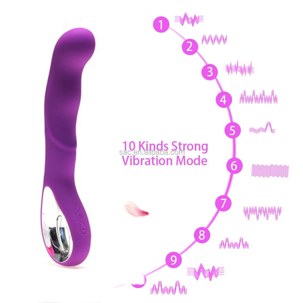 10 Frequency Electric Body G Spot Wand Vibrators Rechargeable