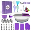 60 PCS skidproof Cake Decorating Kit Amazon sells 60 pieces cake set, rotary table, mounting table baking