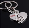 Couple pair sweet many design metal keychain