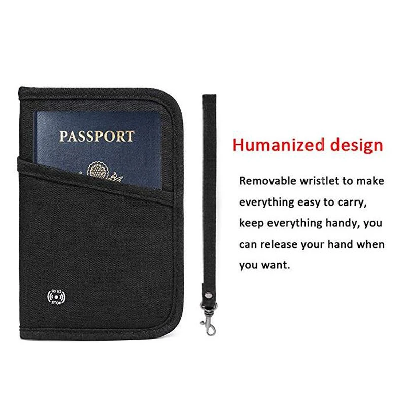 nylon passport wallet