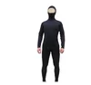 All black 3mm two pieces diving and spearfishing wetsuit jacket and pant