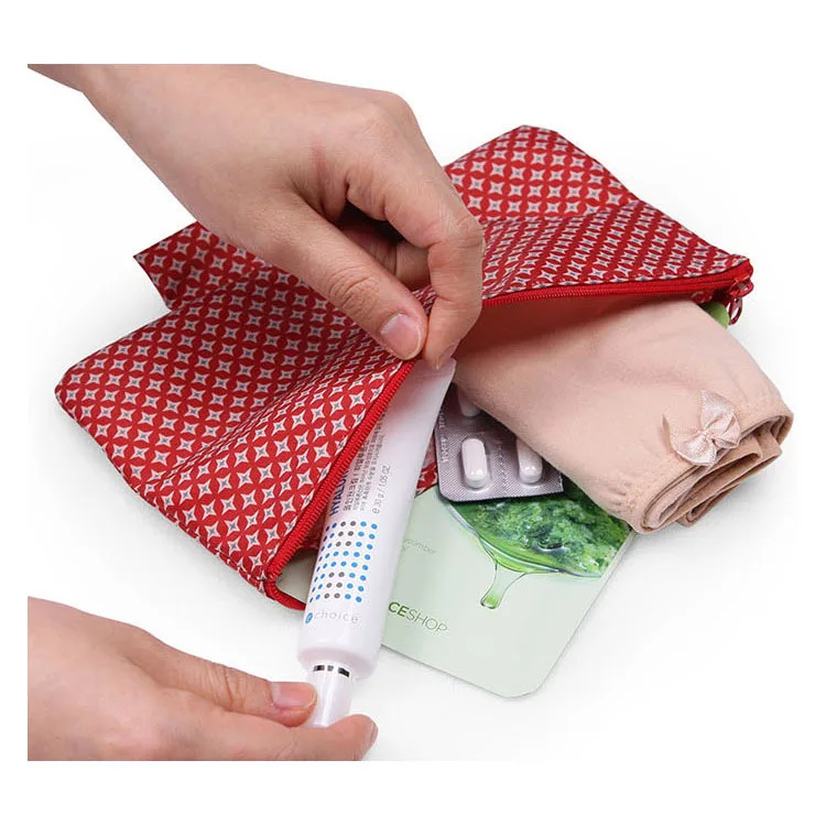 Korean Style Fresh Pattern Travel Pouch Bag For Bra Underskirt