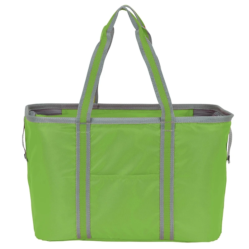 Promotional Foldable Custom Waterproof 420D Large 36 Can Collapsible Insulated PEVA Lining Cooler Bag