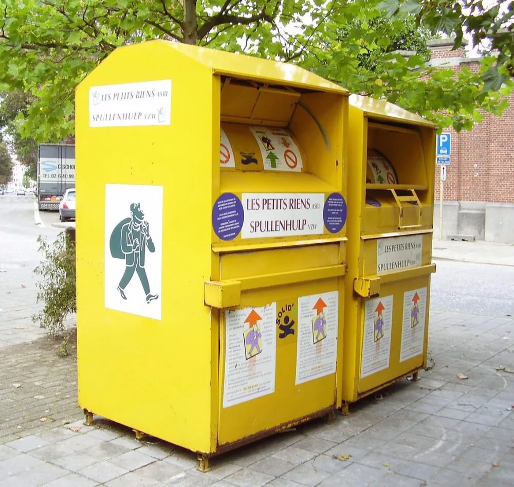 clothing donation boxes